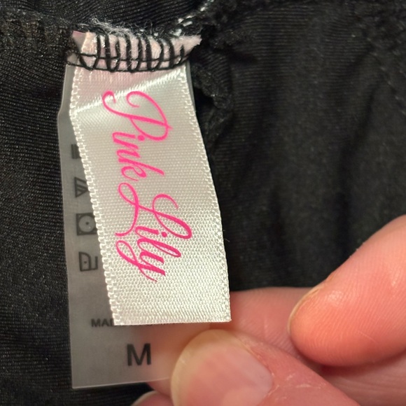 Pink Lily Leopard Print One-Piece Swimsuit, size Medium - Picture 2 of 8